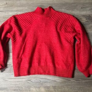 Nine West Vibrant Red Women's Turtleneck Sweater